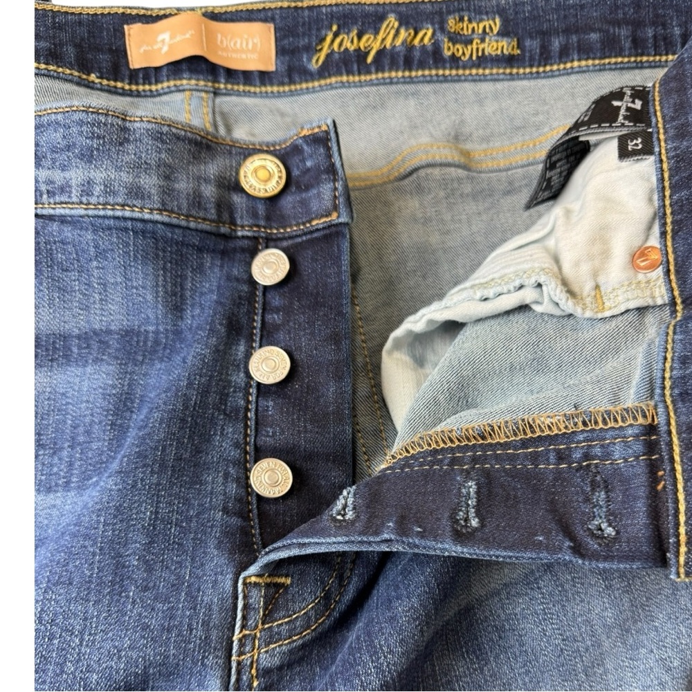 NWOT Seven for All Mankind Josefina Skinny Boyfriend Jeans Size 32 - Picture 4 of 7